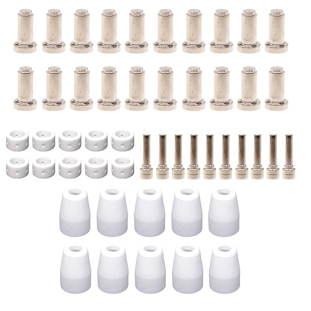 Plasma Cutting Consumables Set 50pcs for PT31XL Torch PCM500i Cutter Accessory