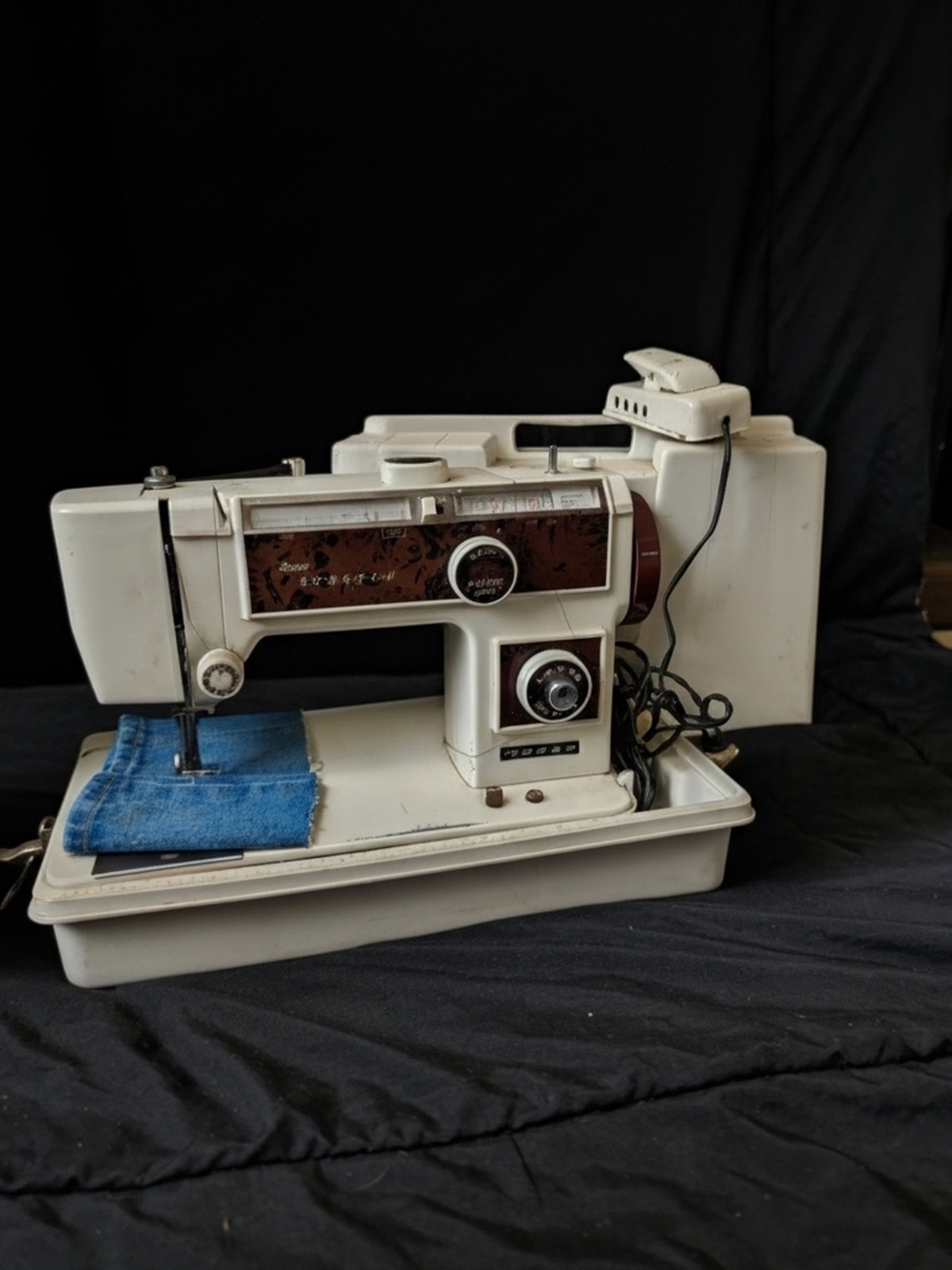 Kenmore 158.1802 Electric Household Sewing Machine, Portable Free Arm, Foot Ped