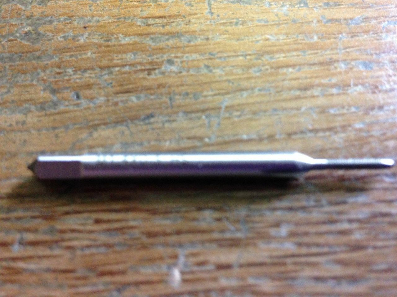 M1.4 X .30 HIGH SPEED STEEL PLUG TAP