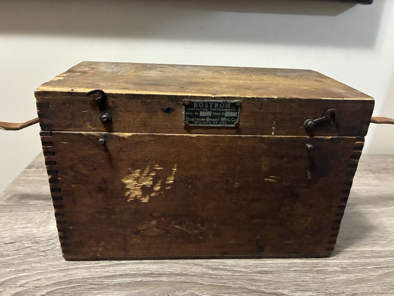 Bostrom-Brady Surveying Instrument Model 31 with Wooden Case