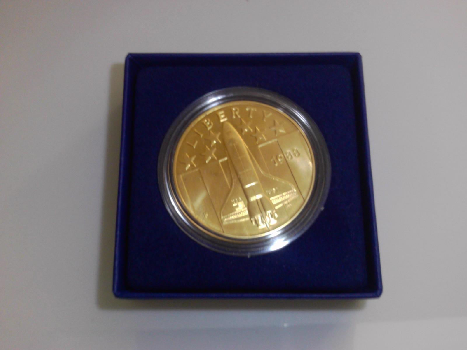 NASA Young Astronauts 1988 Liberty Space Shuttle Medallion Bronze