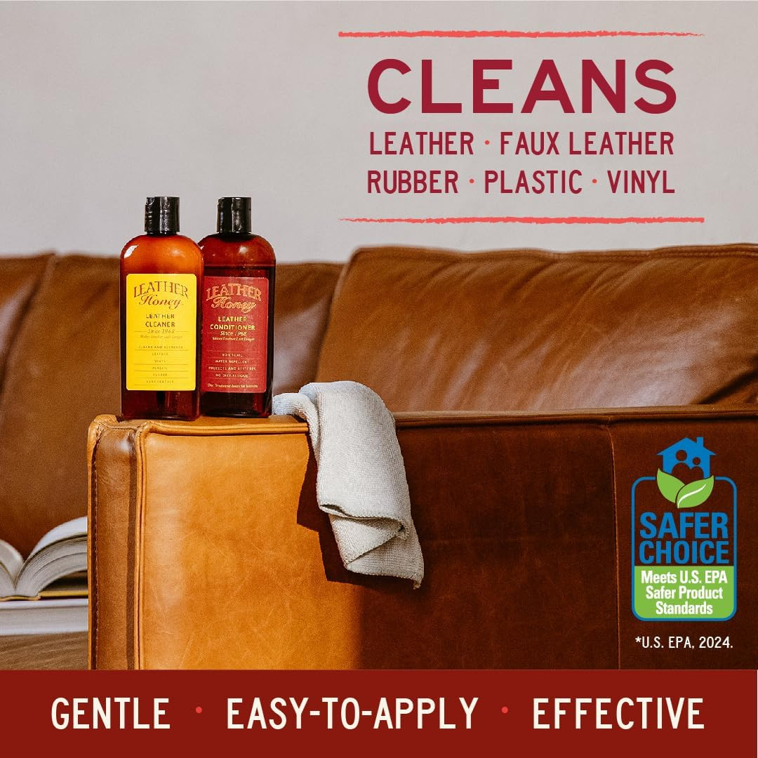 Leather Honey Leather Cleaner: Non-Toxic Leather Care Made in the USA since 1968