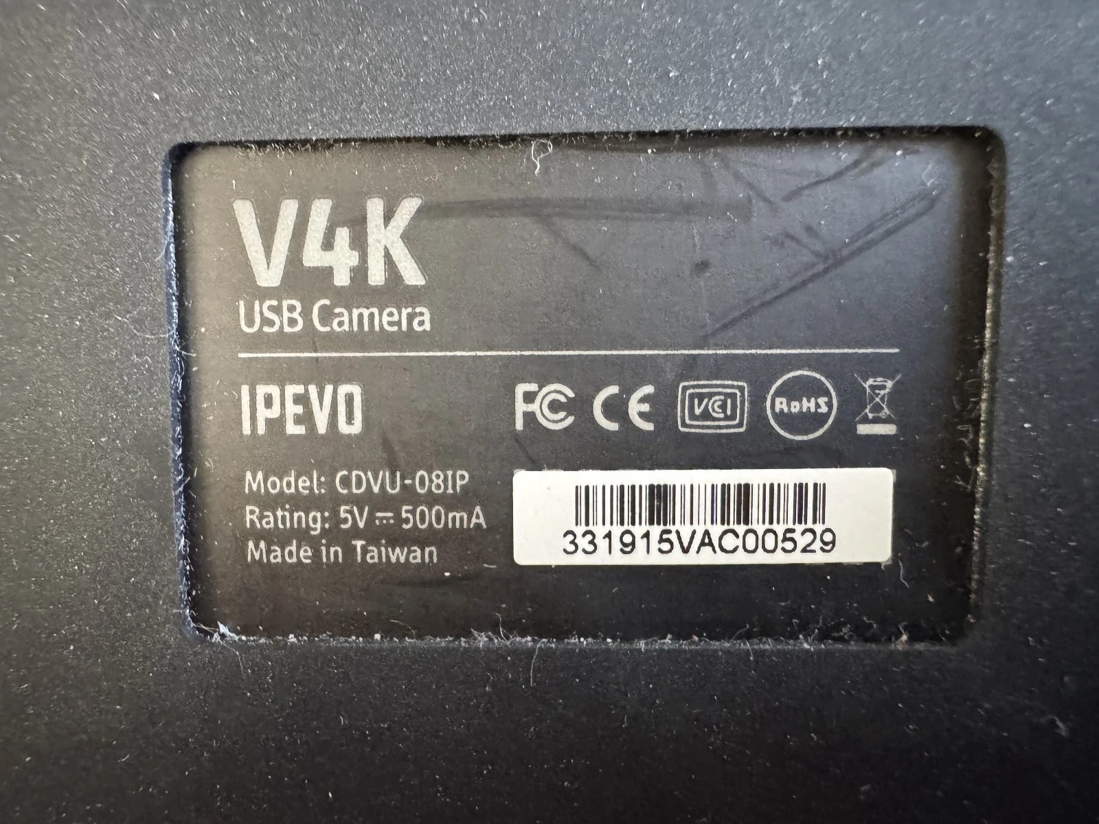 IPEVO V4K CDVU-08IP Ultra High Definition 8MP USB Document Camera
