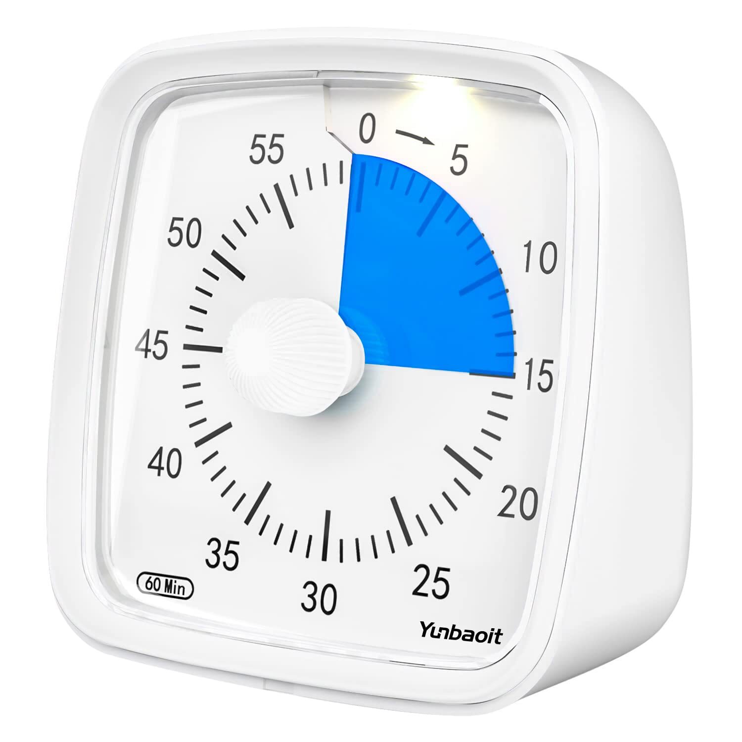 Visual Timer with Night Light 60-Minute Countdown Silent Time Management