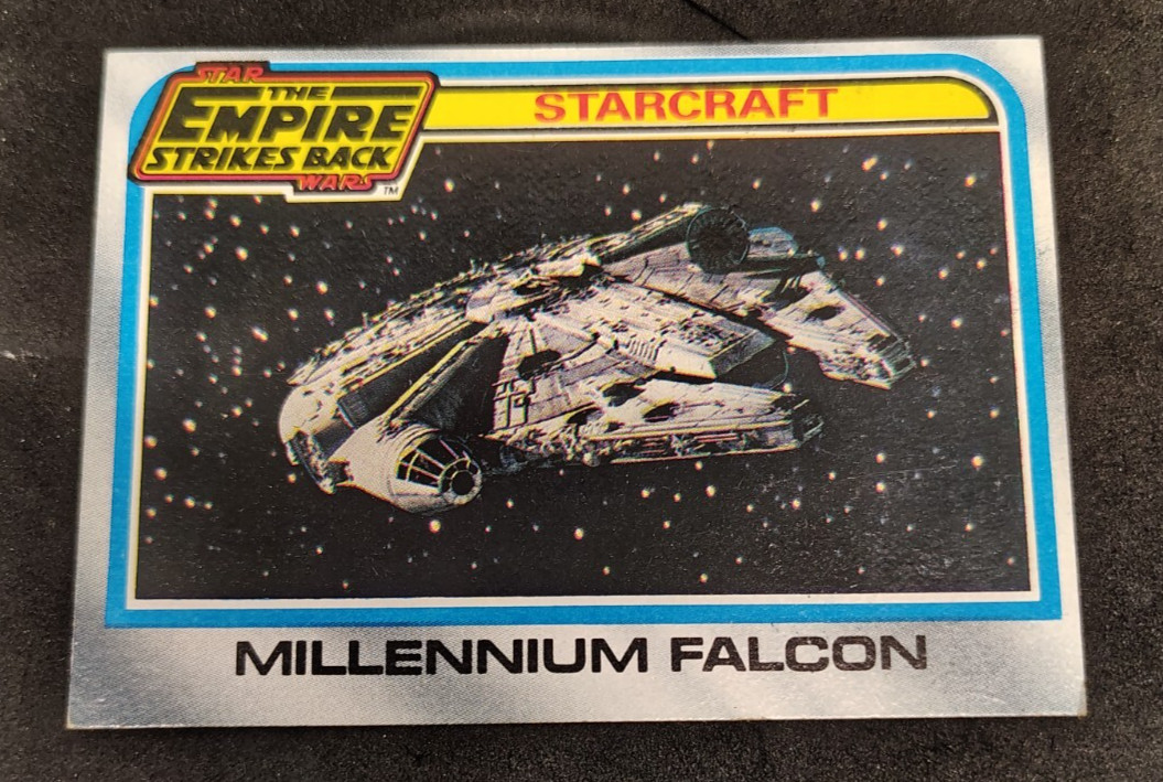 1980 Topps Star Wars empire strikes back series 2 #134 Millennium falcon