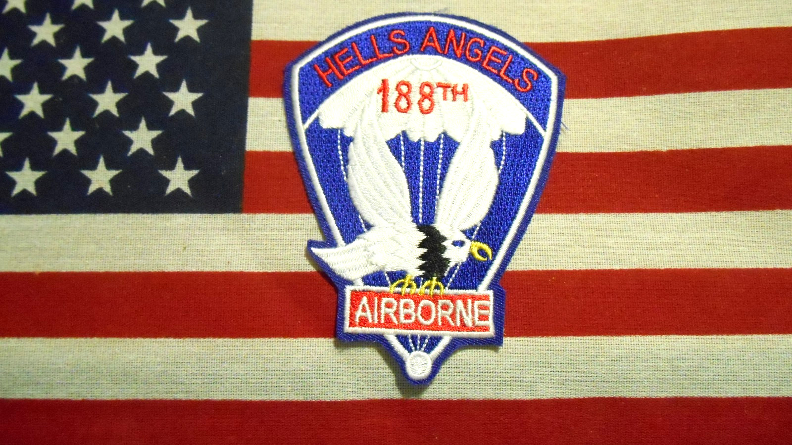 188th Infantry Airborne Parachute Regiment Hells Angels Pocket patch