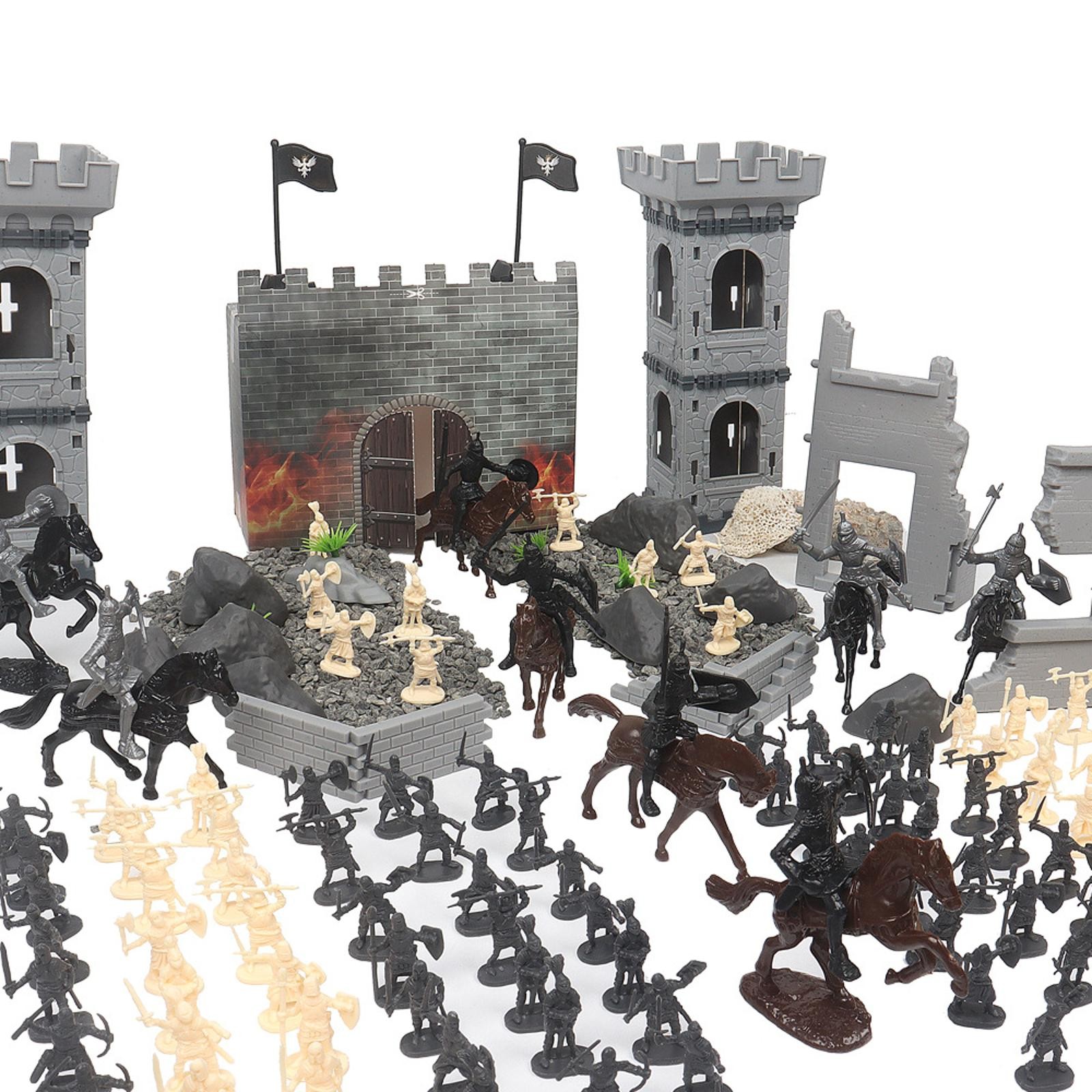 Simulation Soldier Static Model Castle Ruins Model Ancient Soldier Decorative