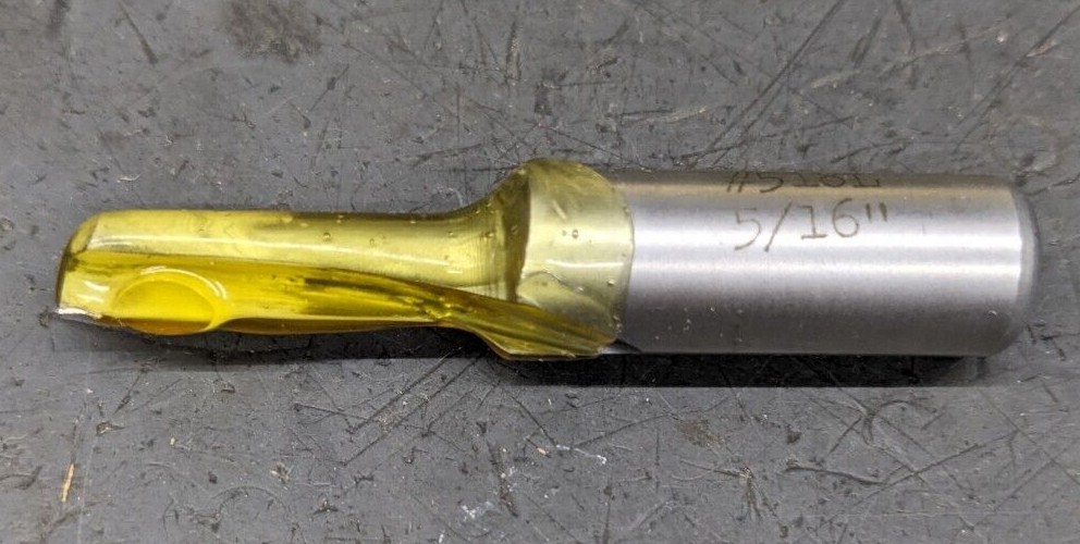 FCT Greenlee Carbide Tipped Straight Router 5/16" CD 1/2" SH Single Flute USA