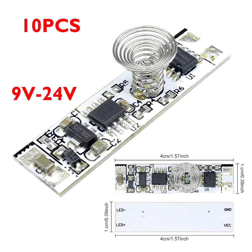 10PCS 9-24V 30W Touch Switch Capacitive Sensor Modul LED Dimming Control Board