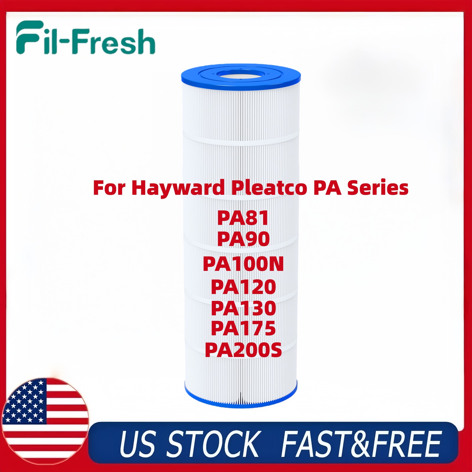 Pool Filter for Hayward Pleatco PA Series PA81 PA90 PA100N PA120 PA175 PA200S