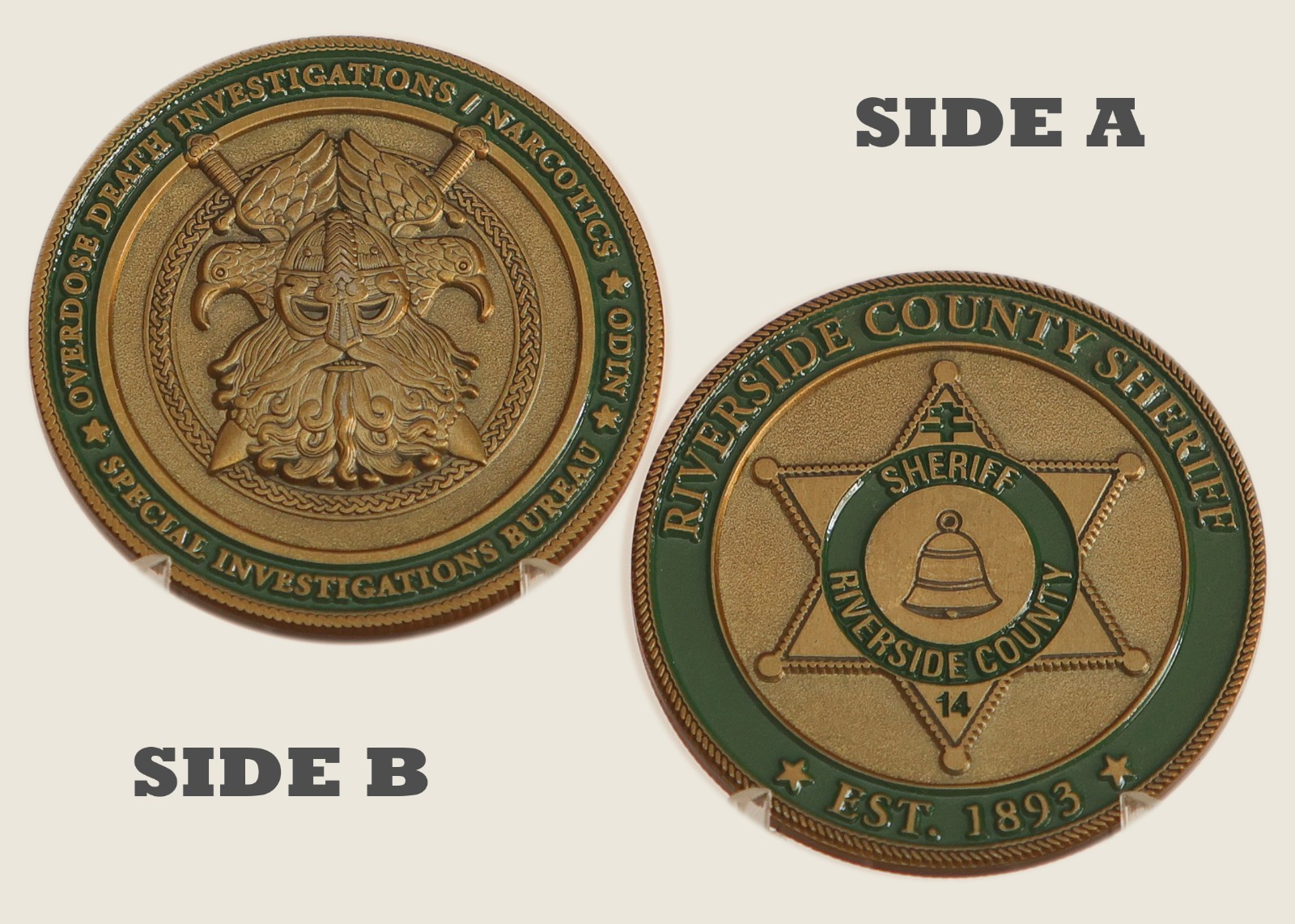 Riverside County Sheriff Special Investigations Challenge Coin  1#15