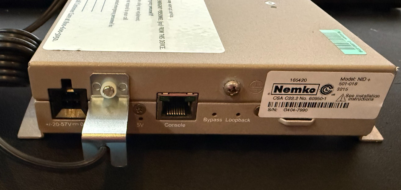 Accedian AMN-1000-TE Network Interface Device