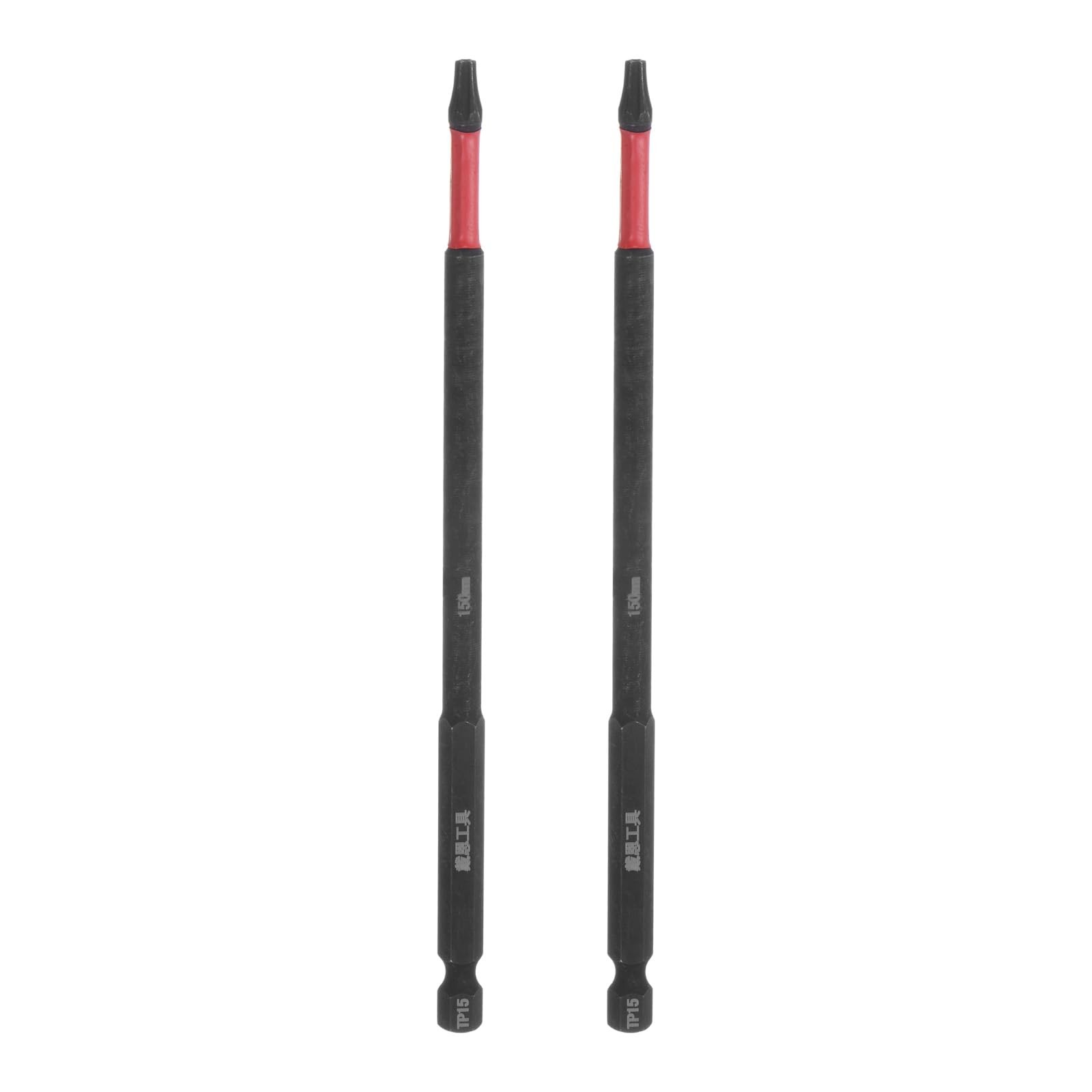 HARFINGTON 2pcs Impact Tough Torx Drill Bit T15 6" Length 1/4" Hex Shank