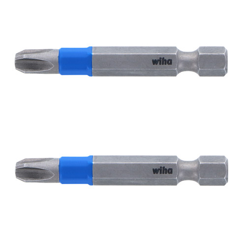 Wiha 70203 Terminatorblue Impact Bit Phillips #3 - 2 Inch - 2 Pack