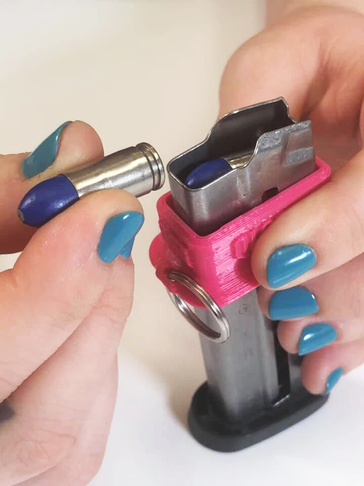 Magazine Speed Loader Compatible with S&W M&P 9 Shield EZ QL9S EZ - PINK