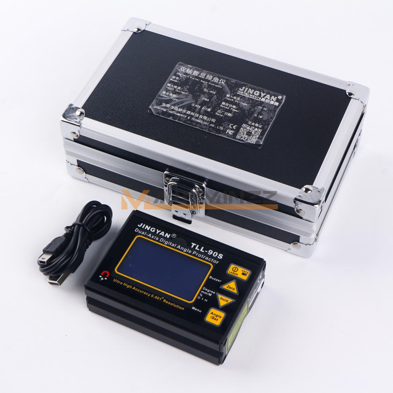 Digital Laser Level Protractor Angle Finder Meter Hi-accuracy 0.005° 90S TLL-90S