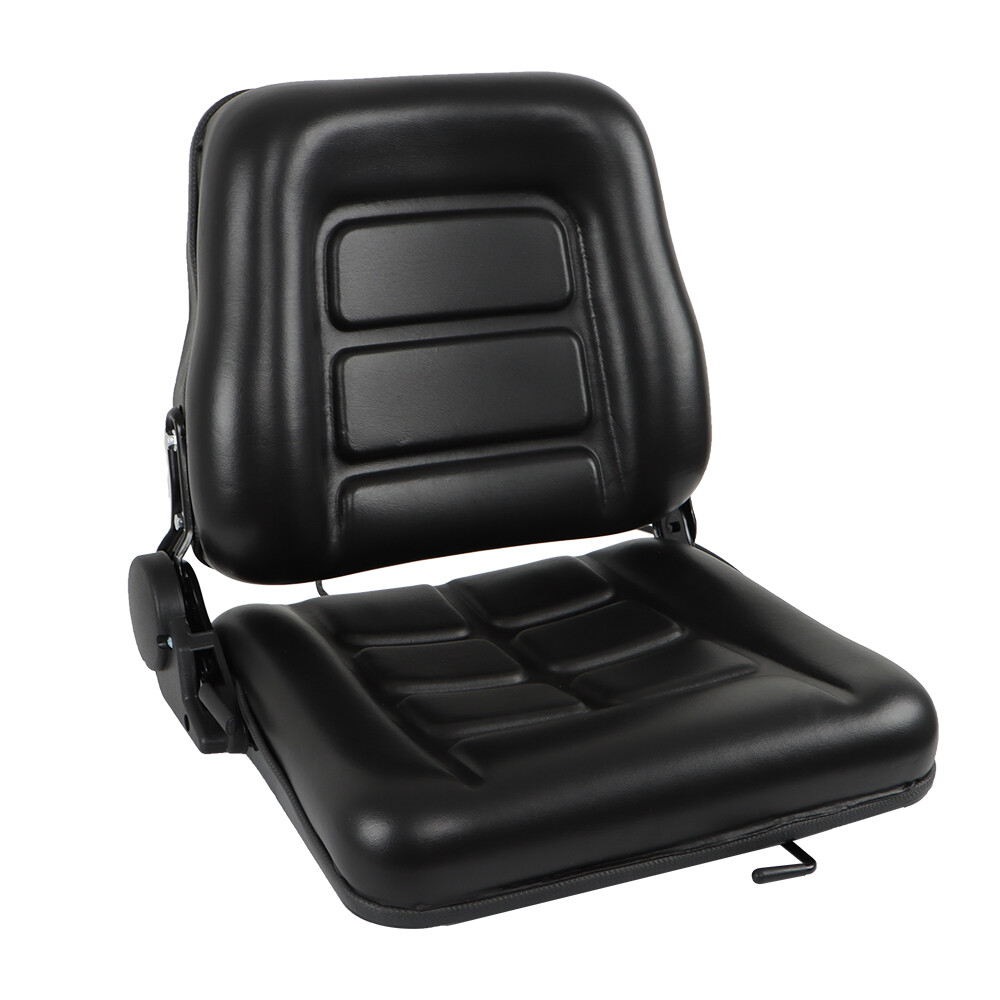 Fold Down Tractor Forklift Seat Excavator with Adjustable Angle Back Universal
