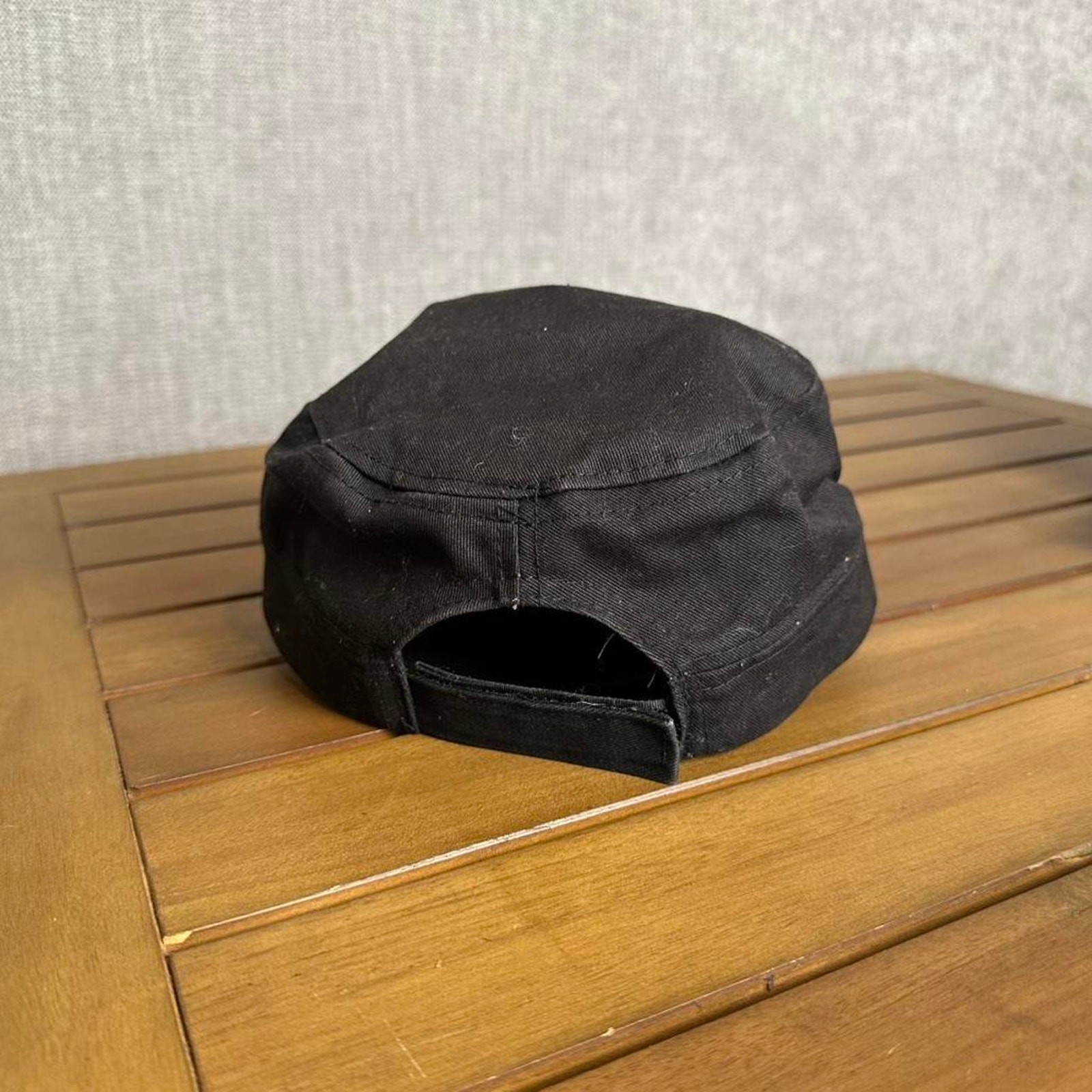 Y2K black and white cross embroidered cap