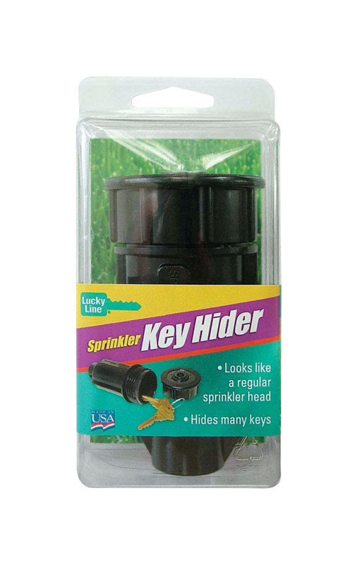 Lucky Line 91901 Black Plastic All Size Sprinkler Key Hider 3-3/4 L in.