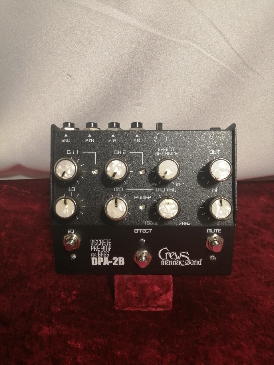 Crews Maniac Sound DPA-2B Bass Preamp 2-Ch Input, Effects Loop, Tuner Out Used