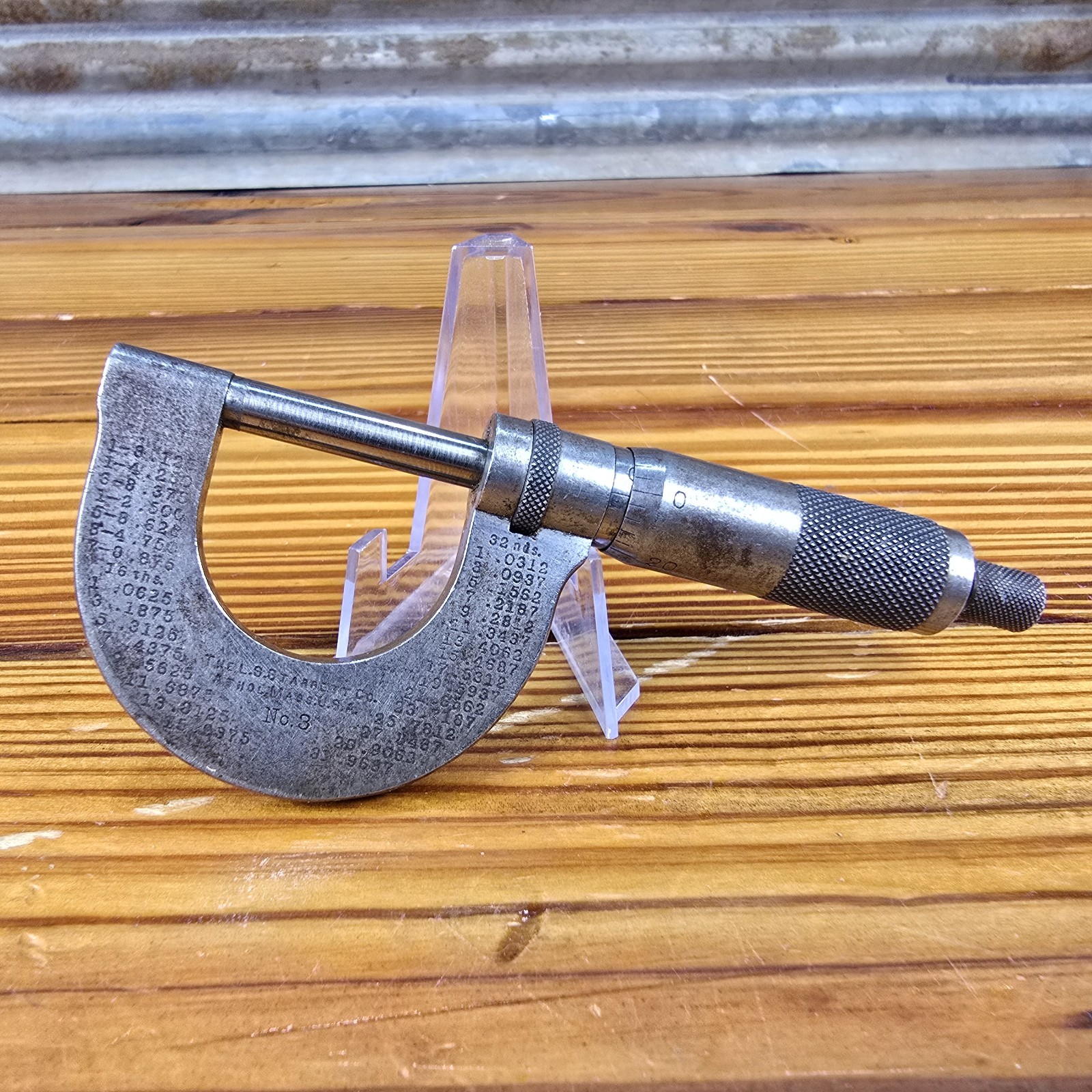 Vintage Starrett No. 3 Outside Micrometer T0145