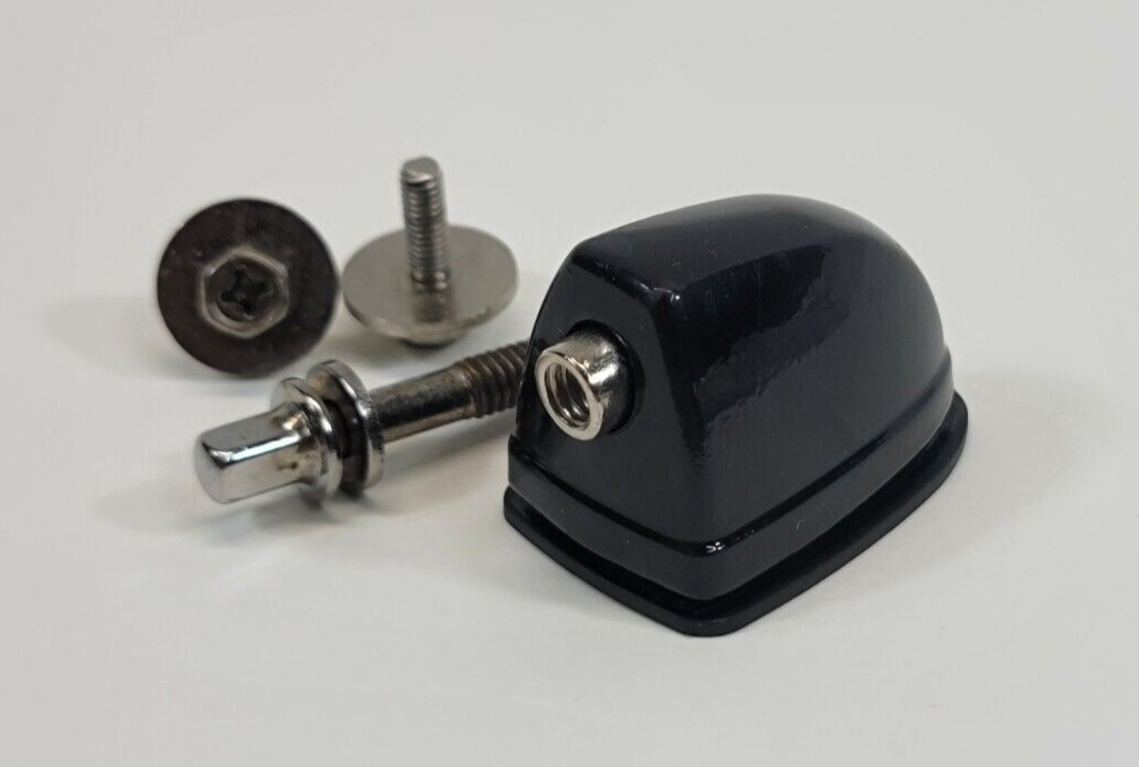 Drum Lug with Mounting Screws and Tension Rod -Black 1" Mounting Distance