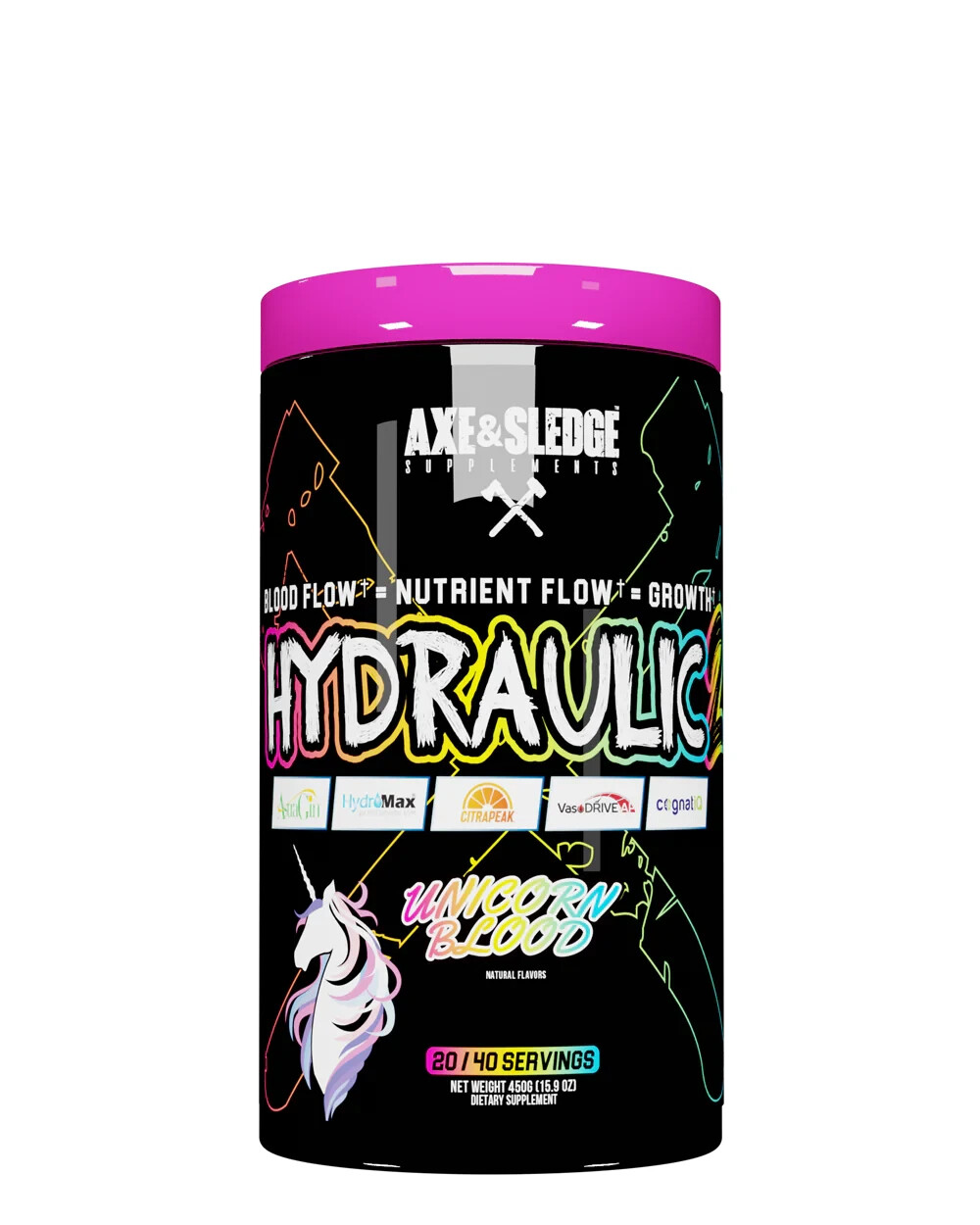 Axe & Sledge Hydraulic V2 Non-Stim Pump Pre-Workout 40 Servings NEW FORMULA