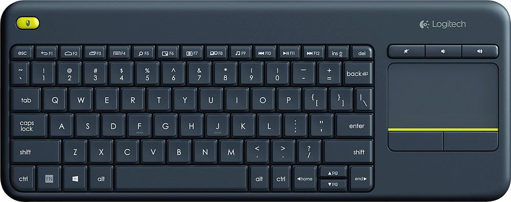 Logitech - K400 Plus TKL Wireless Membrane Keyboard for PC/TV/Laptop/Tablet w...