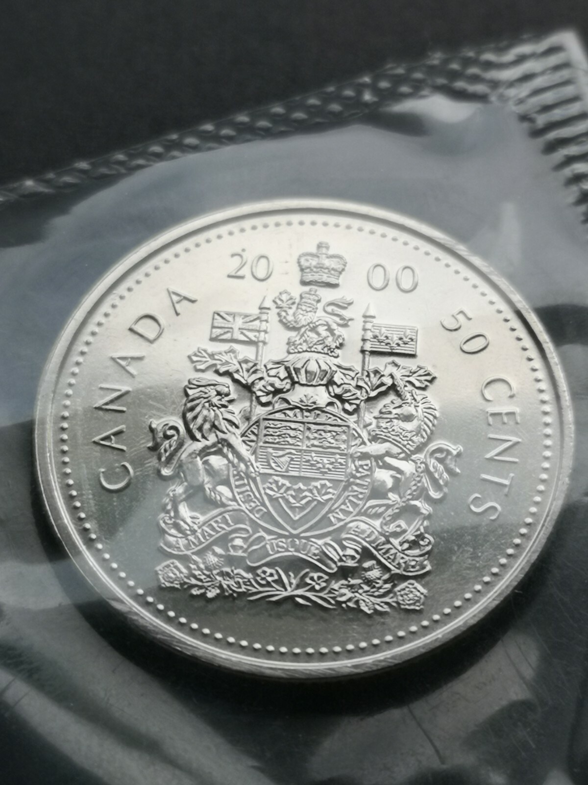 *** CANADA 50 CENTS 2000W *** PROOF LIKE *** SEALED COIN ***