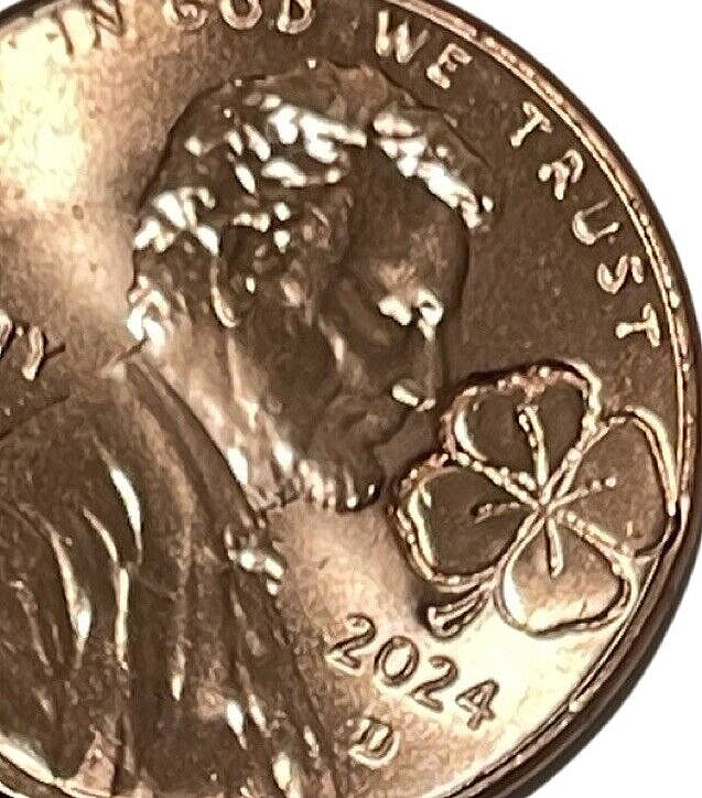 2024 Boston Celtics Champions 4 Leaf Clover Shamrock Imprint Lucky Penny