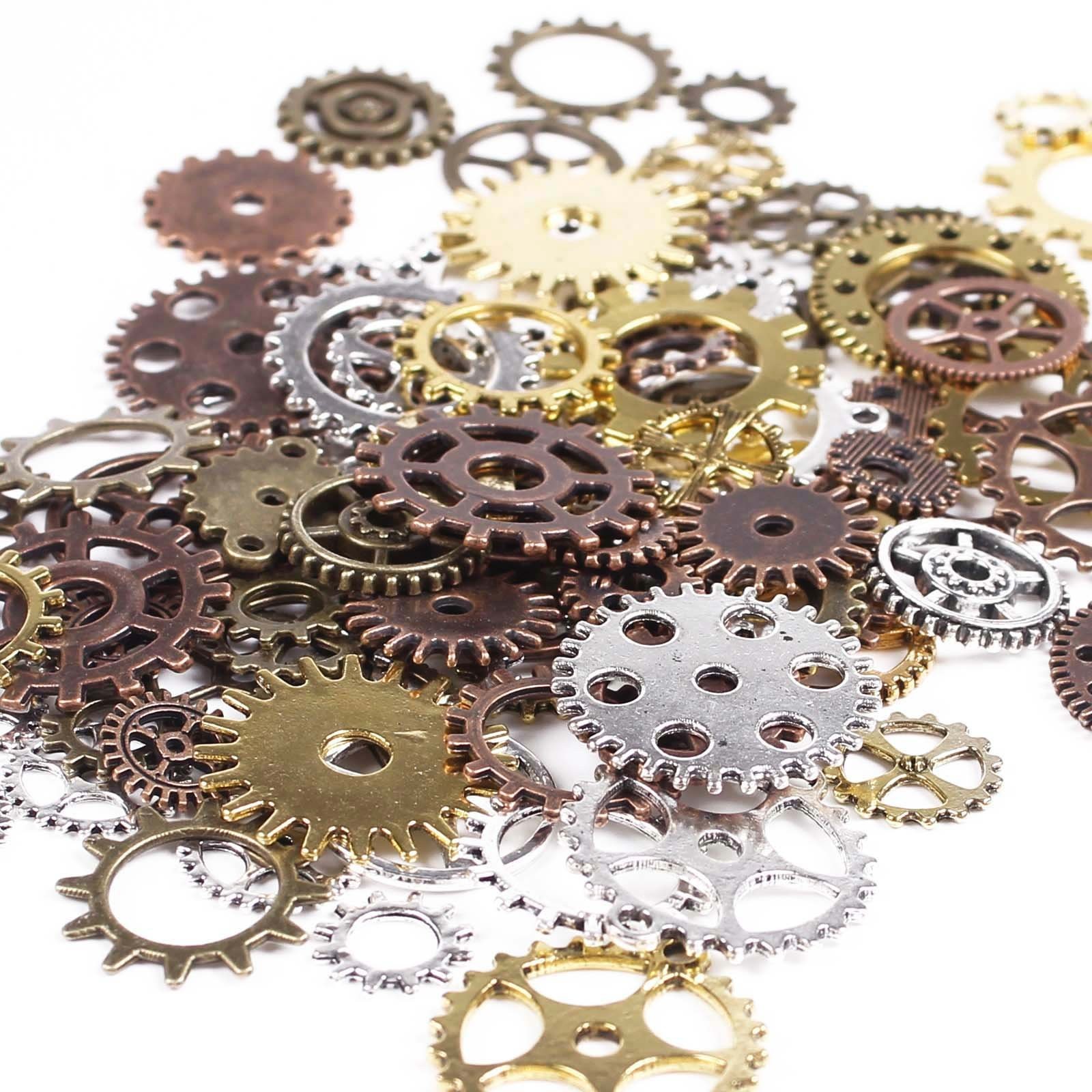BIHRTC 100 Gram DIY Assorted Color Antique Metal Small, 2