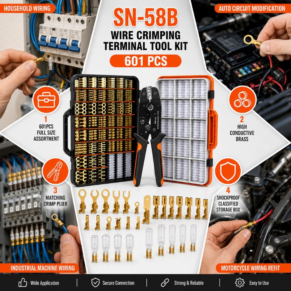 601PCS-Multifunctional Cold Pressing Pliers Set SN-58B