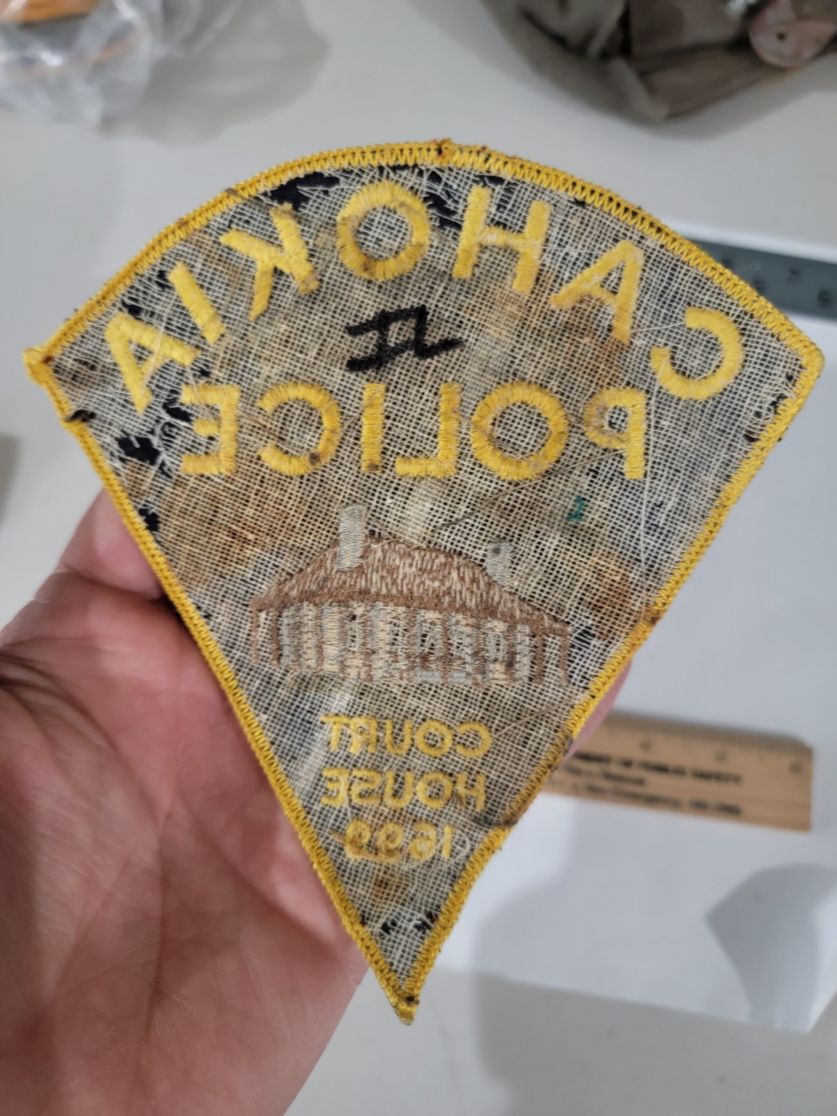 MK2 B4 Police patch Illinois Cahokia Used