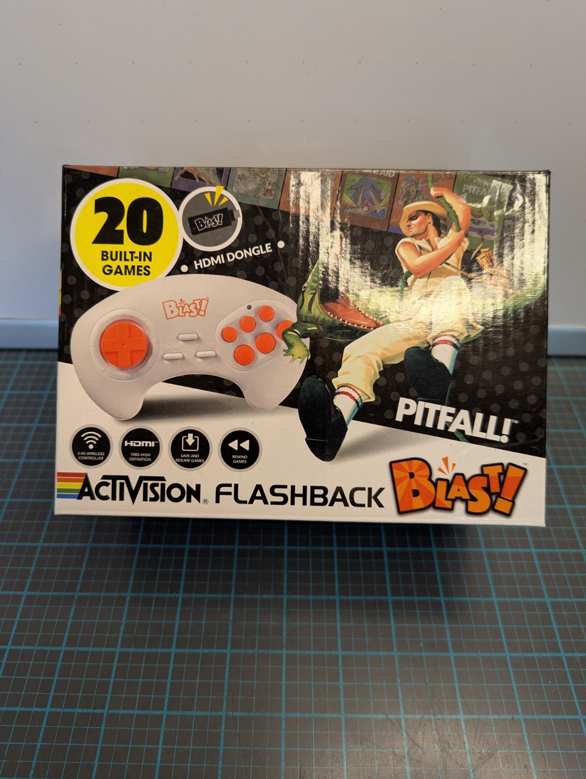 NEW ATGAMES ACTIVISION FLASHBACK BLAST CONTROLLER GAME 20 BUILT IN GAMES PITFALL
