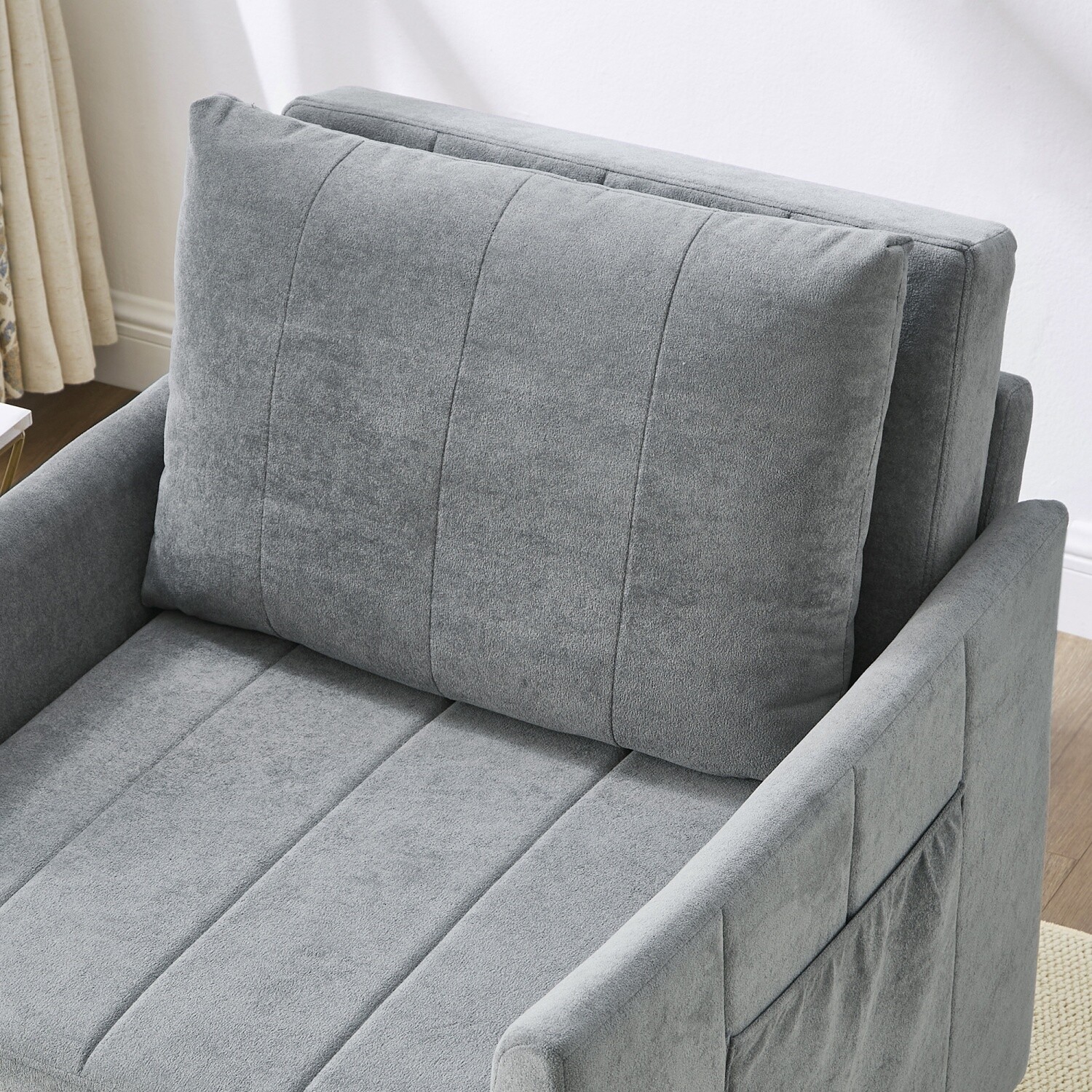 Convertible Sleeper Sofa Bed Single Sofa Bed Folding Sofa Bed w/ Pull Out Bed