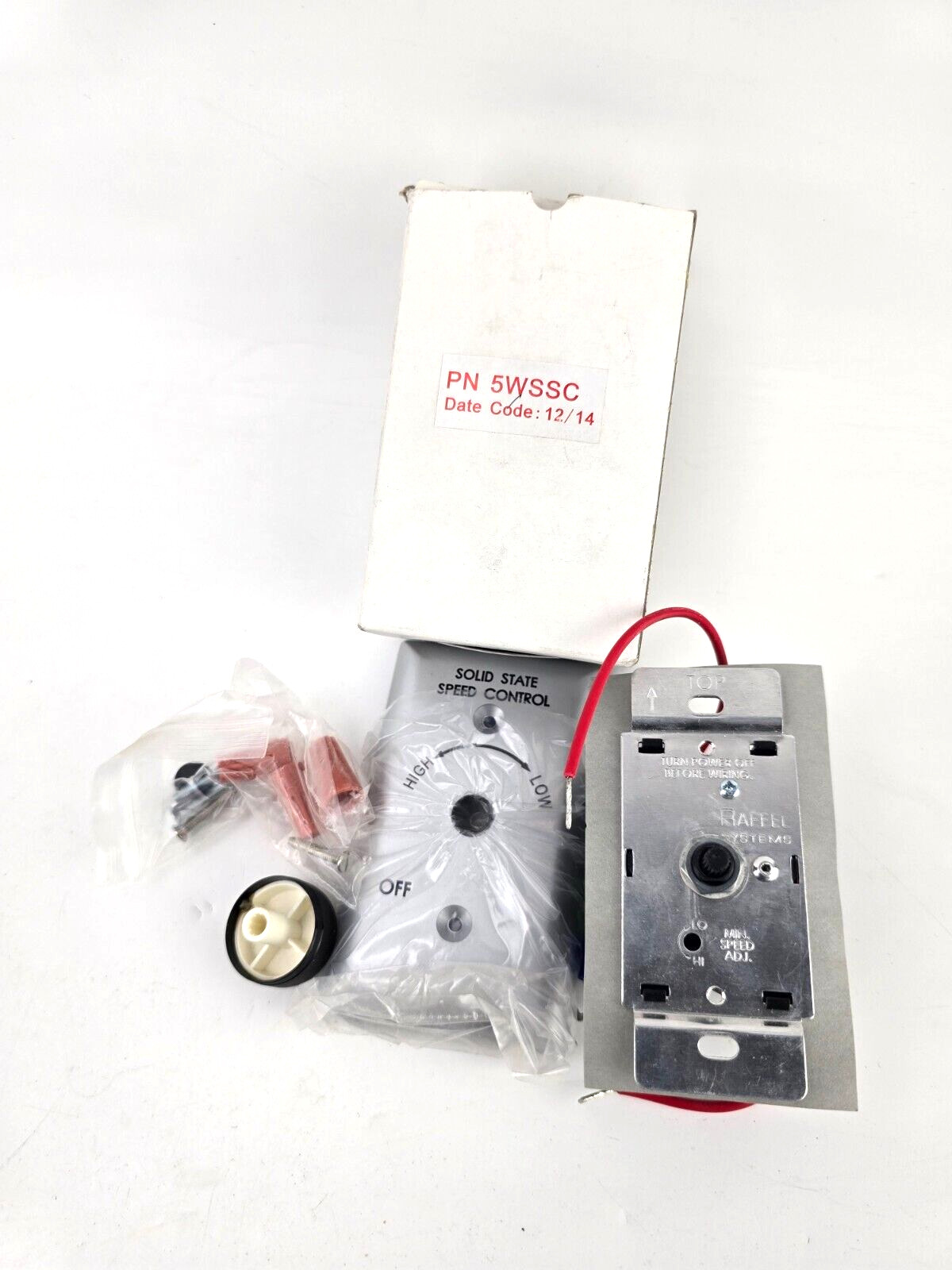 Raffel Systems 5WSSC 120V 6A Solid State Fan Speed Controller