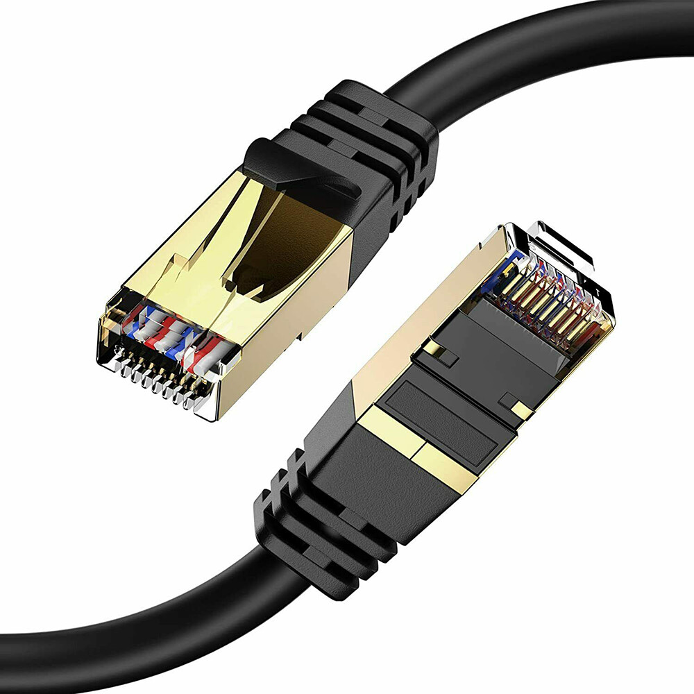 Cat 8 Ethernet RJ45 LAN Cable Super Speed 40 Gbps Patch Network Gold Plated Lot