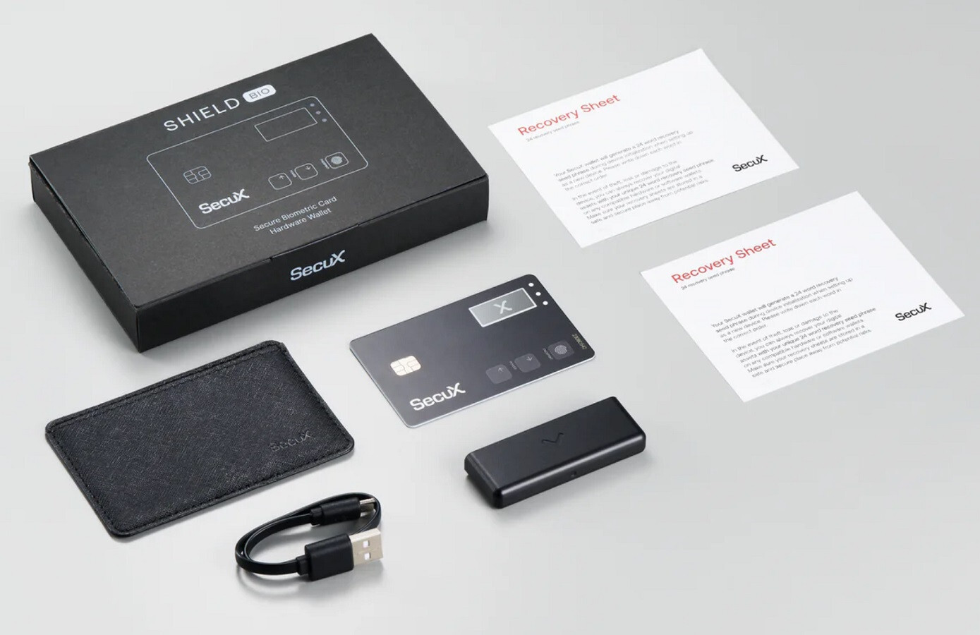 ⭐ Secux Shield BIO Biometric Authentication Card Crypto Wallet ⭐