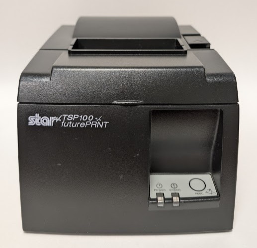 Star TSP100 Future Print Receipt Thermal Printer w/ Power & Printer Cords WORKS