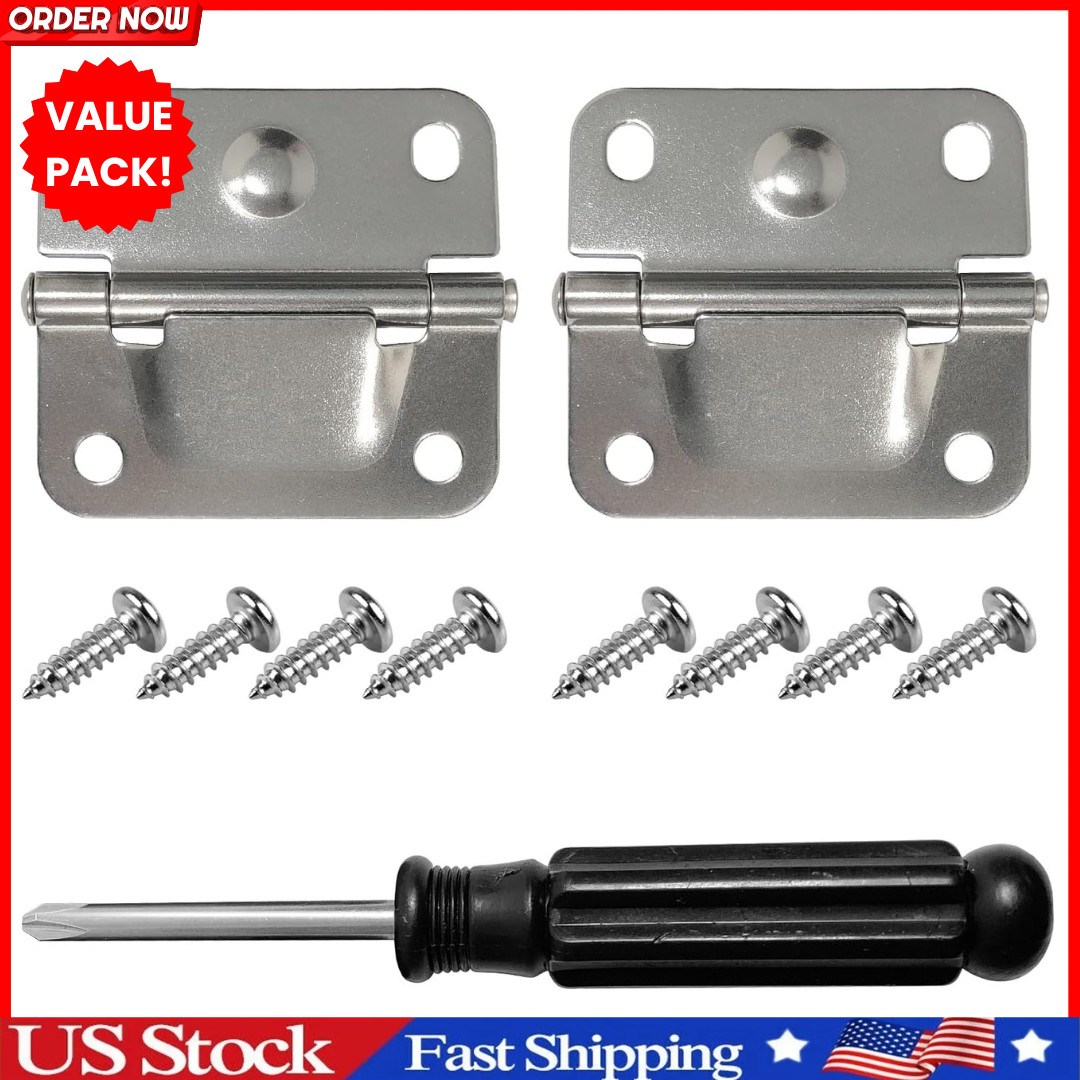 Stainless Steel Cooler Hinges Replacement For Coleman Models 2X1.95 Inches