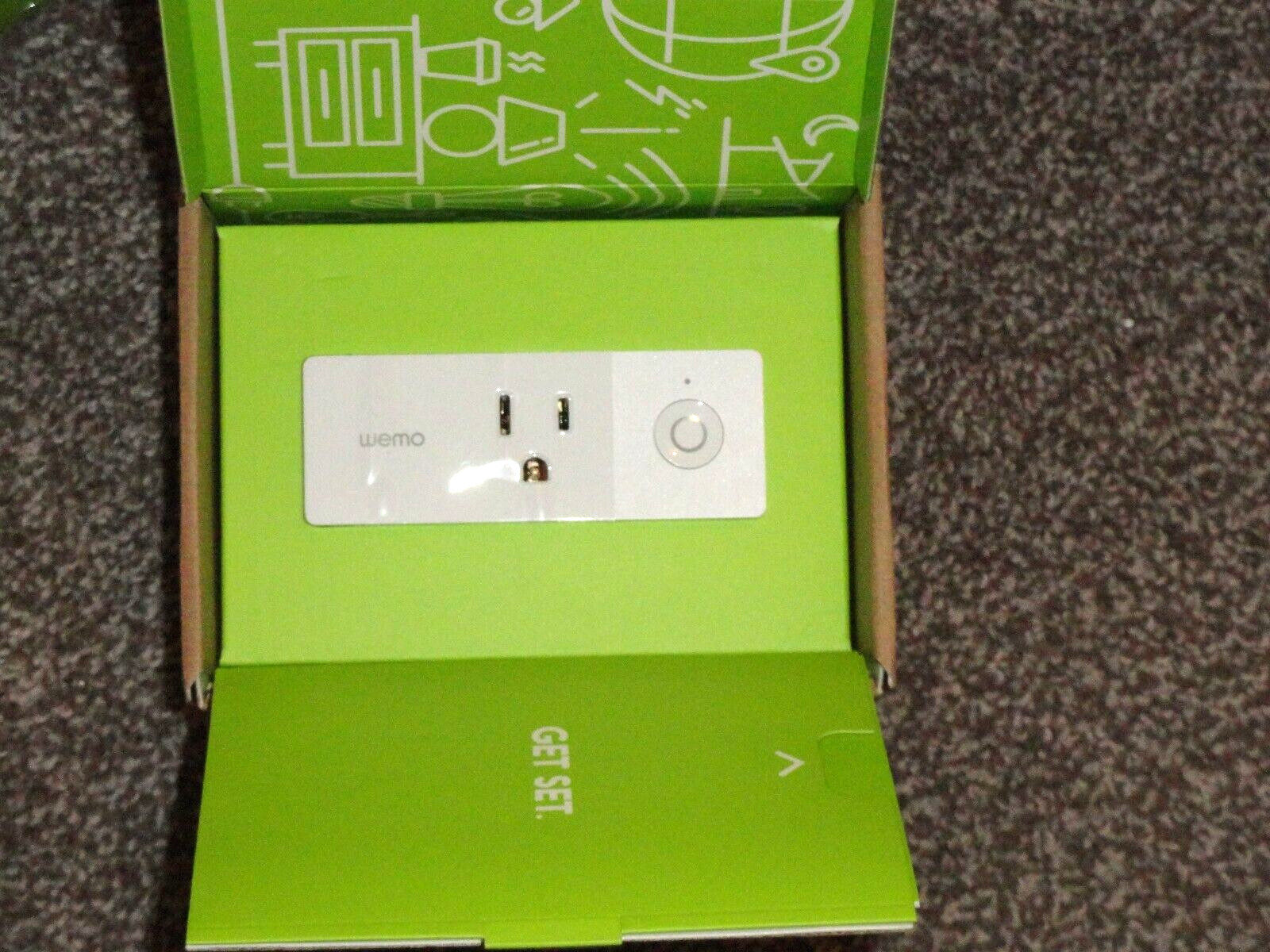 New WeMo Mini Wi-Fi Enabled Smart Plug White Model F7C063