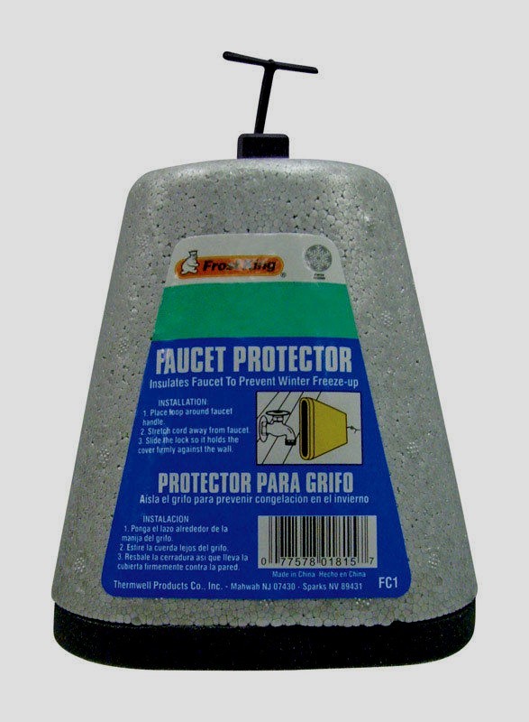 Frost King Outdoor FOAM FAUCET PROTECTOR Insulates Protects From Freezing FC1