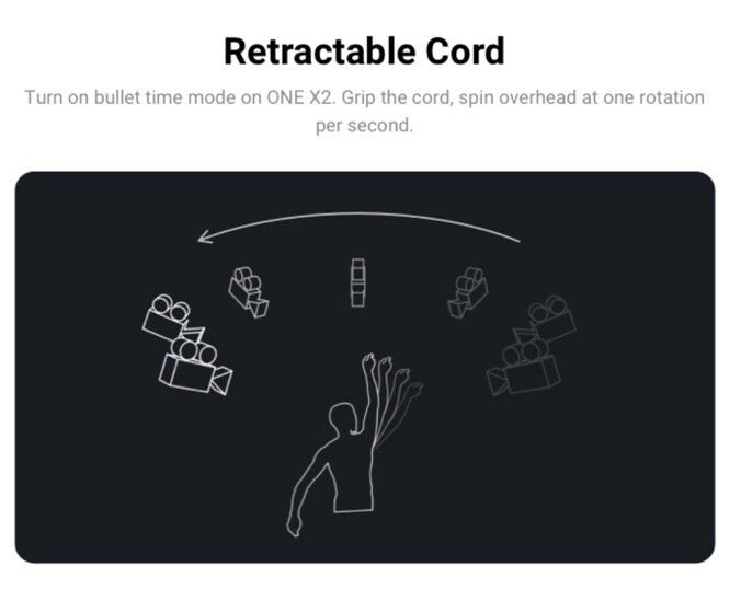 Original Insta360 Bullet Time Cord - Lightweight & Durable