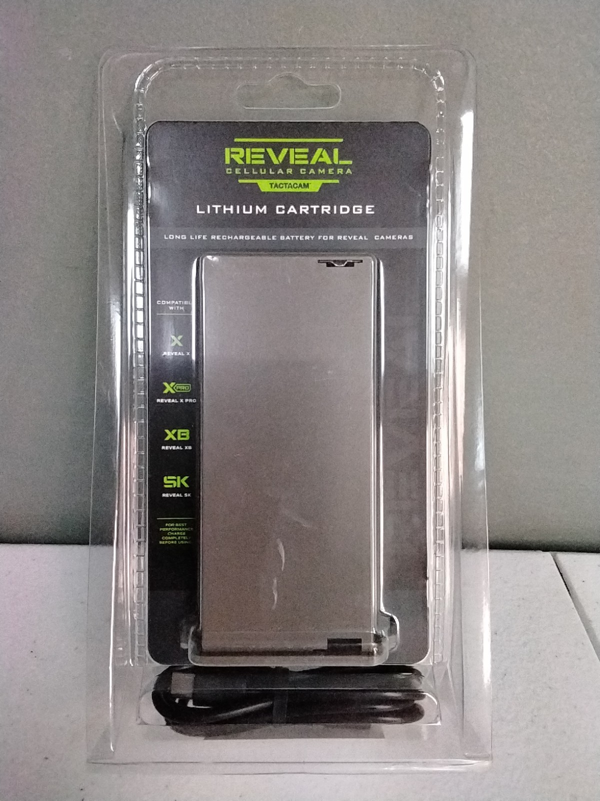 New & Sealed! Reveal Tactacam Lithium Cartridge Replacement Battery BAT-LBC-R