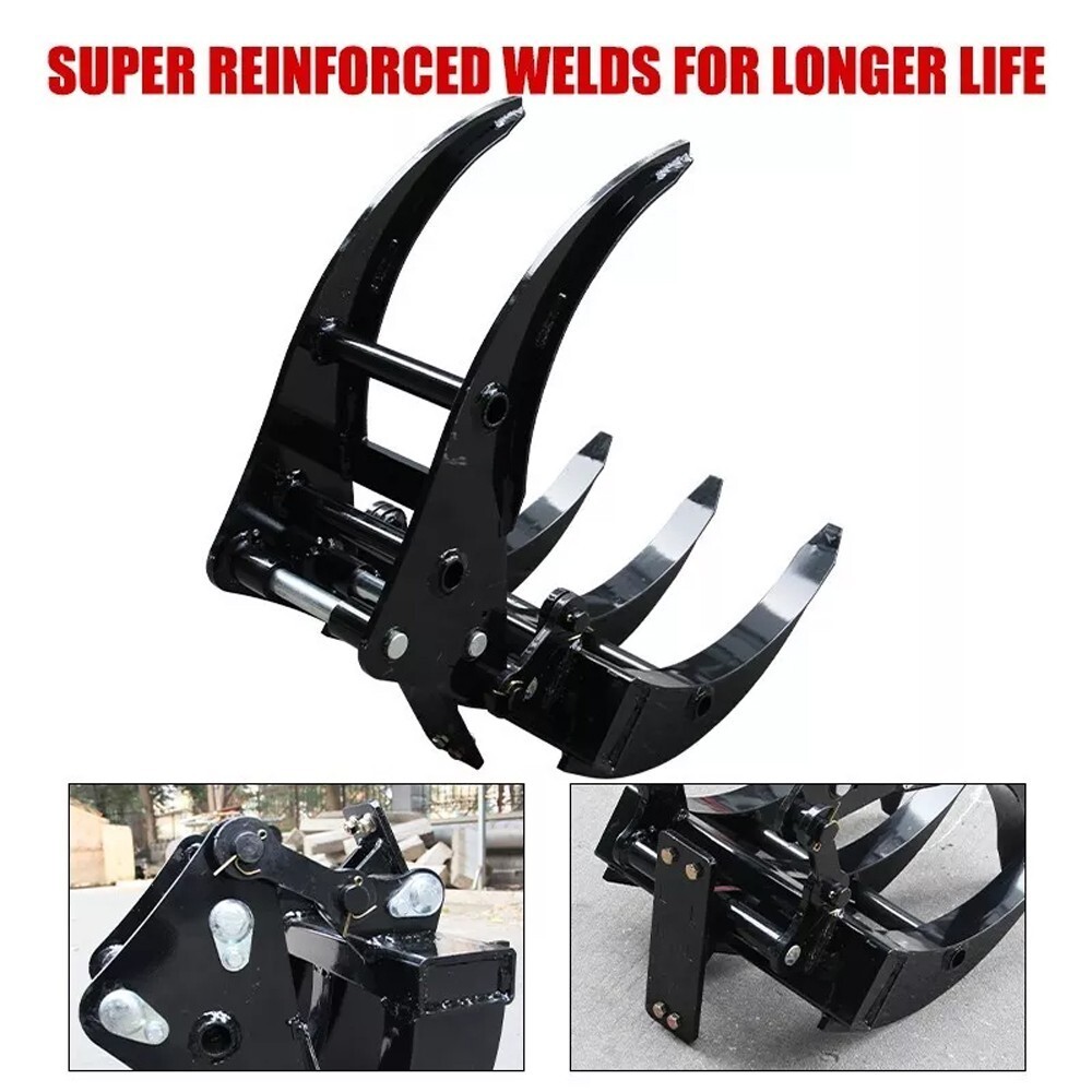 Heavy-Duty Mini Excavator Attachment Grapple Wide Grapple 0.8-2 ton Small Digger