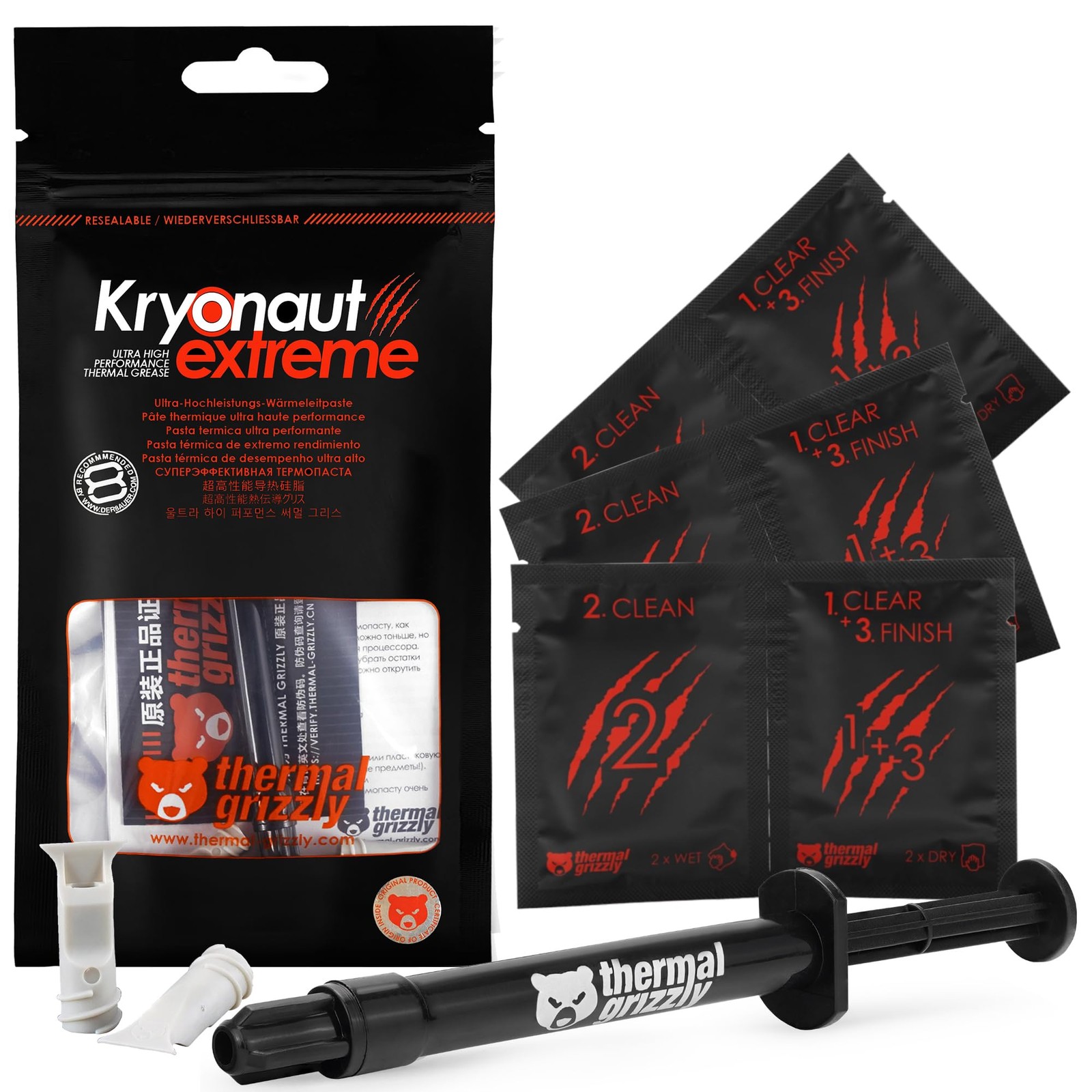 Thermal Grizzly Kryonaut Extreme  2 Gram  Extremely High Performance Thermal ...