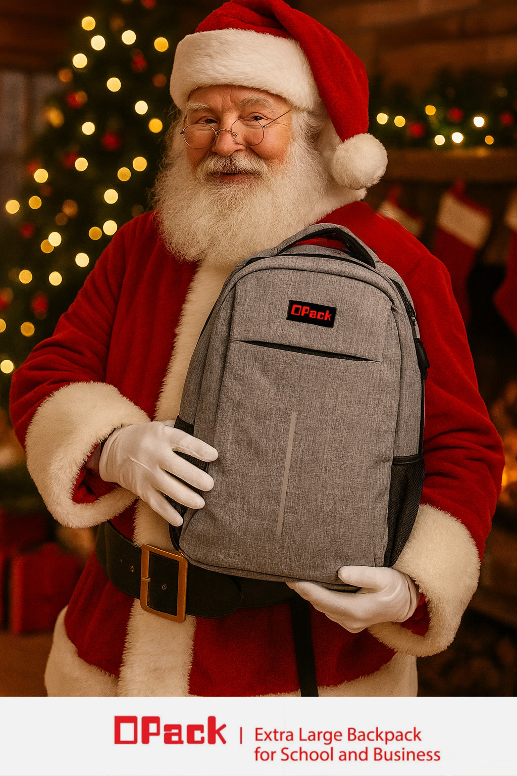 Christmas Gift Anti-Theft Travel Backpack USB Charge Laptop Notebook School Bag