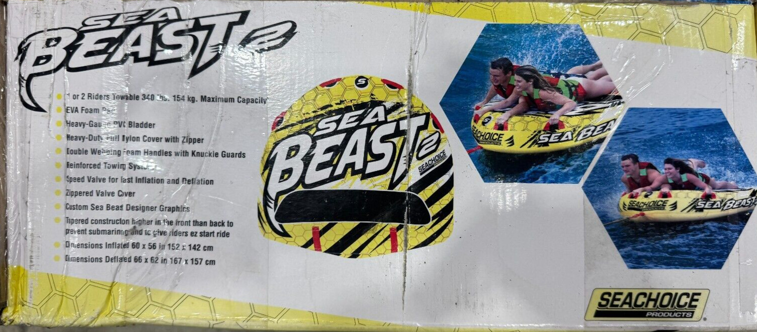 Seachoice 86921 Sea-Beast Deck Tube, 1-2 Riders