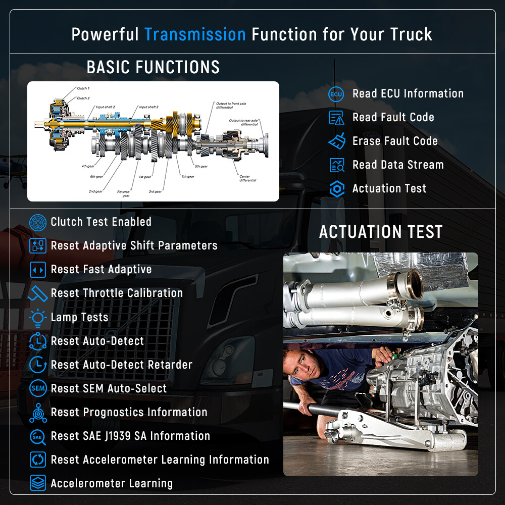 DIESEL DIAGNOSTIC TOOL HEAVY DUTY TRUCK SCANNER FULL SYSTEM OBD OBD2 CODE READER