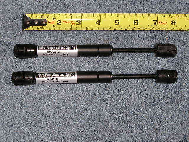 SET 7 .5 in 50# Truck Bed Tool Toy Chest Gas Spring Strut Lid Lift Jo Box 7.5”